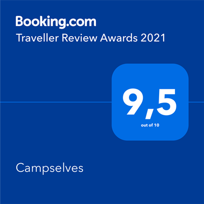 Campselves Booking traveller review award 2021